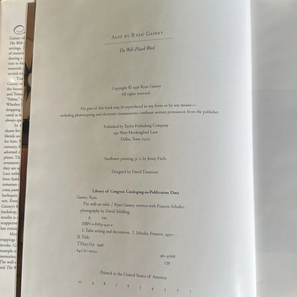 Vintage Home Decor Books: Flower Arranging ‘94 & Table Setting ‘96 Cottagecore
